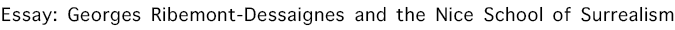 Georges Ribemont-Dessaignes and the Nice School of Surrealism